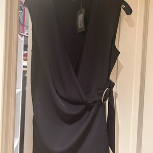 Elegant Black Wrap top